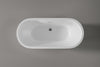 Vasca da bagno freestanding ROMA PLUS 2.0 Acrilico Bianco lucido