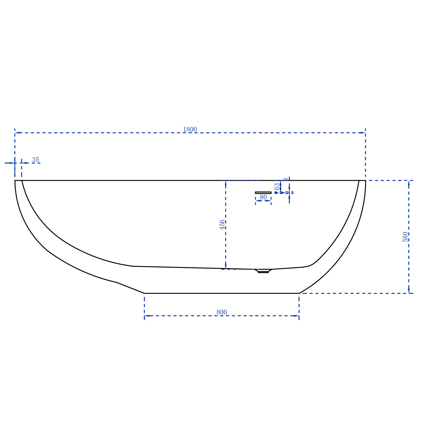 Vasca da bagno freestanding VENETO - acrilico