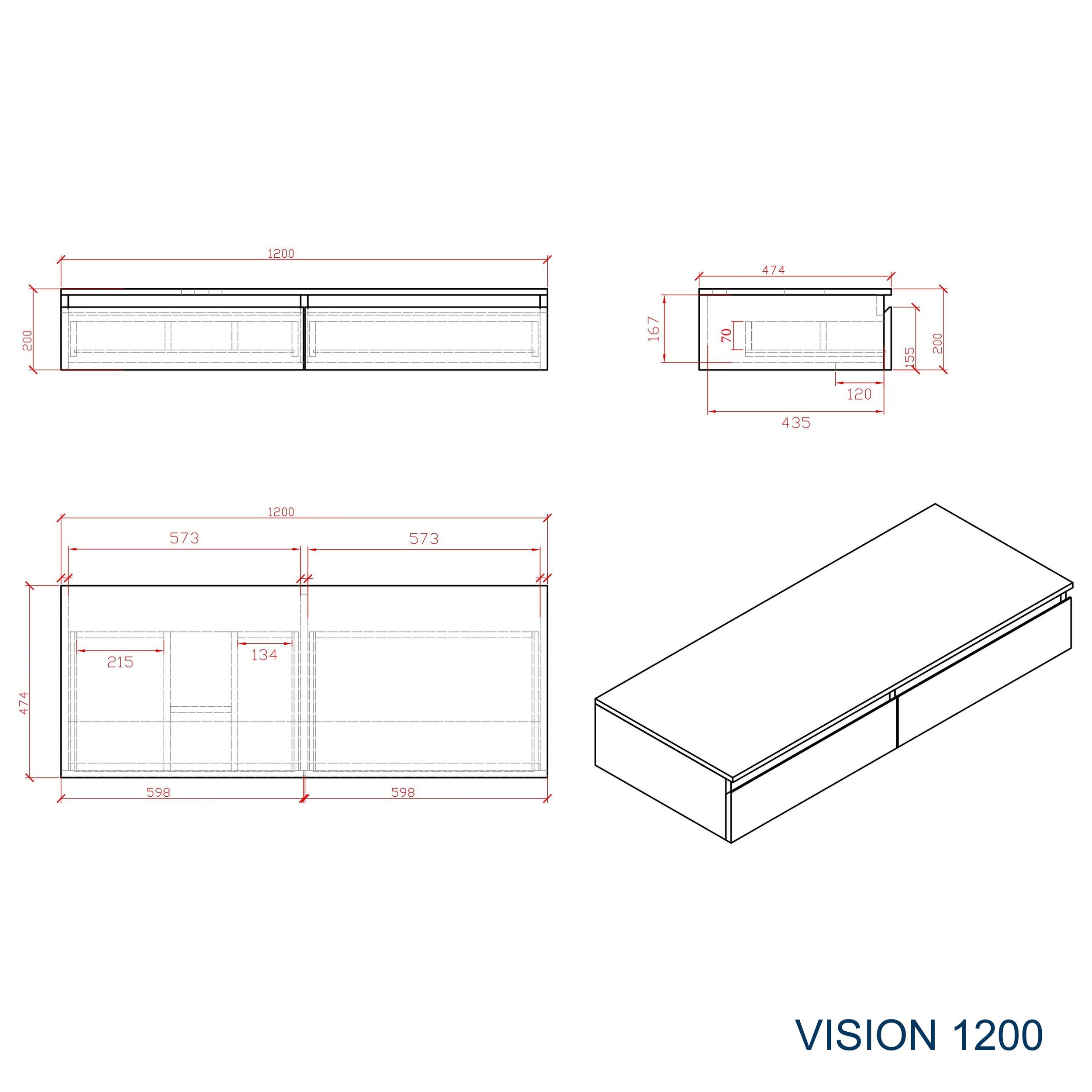 Mobili da bagno Vision 1200