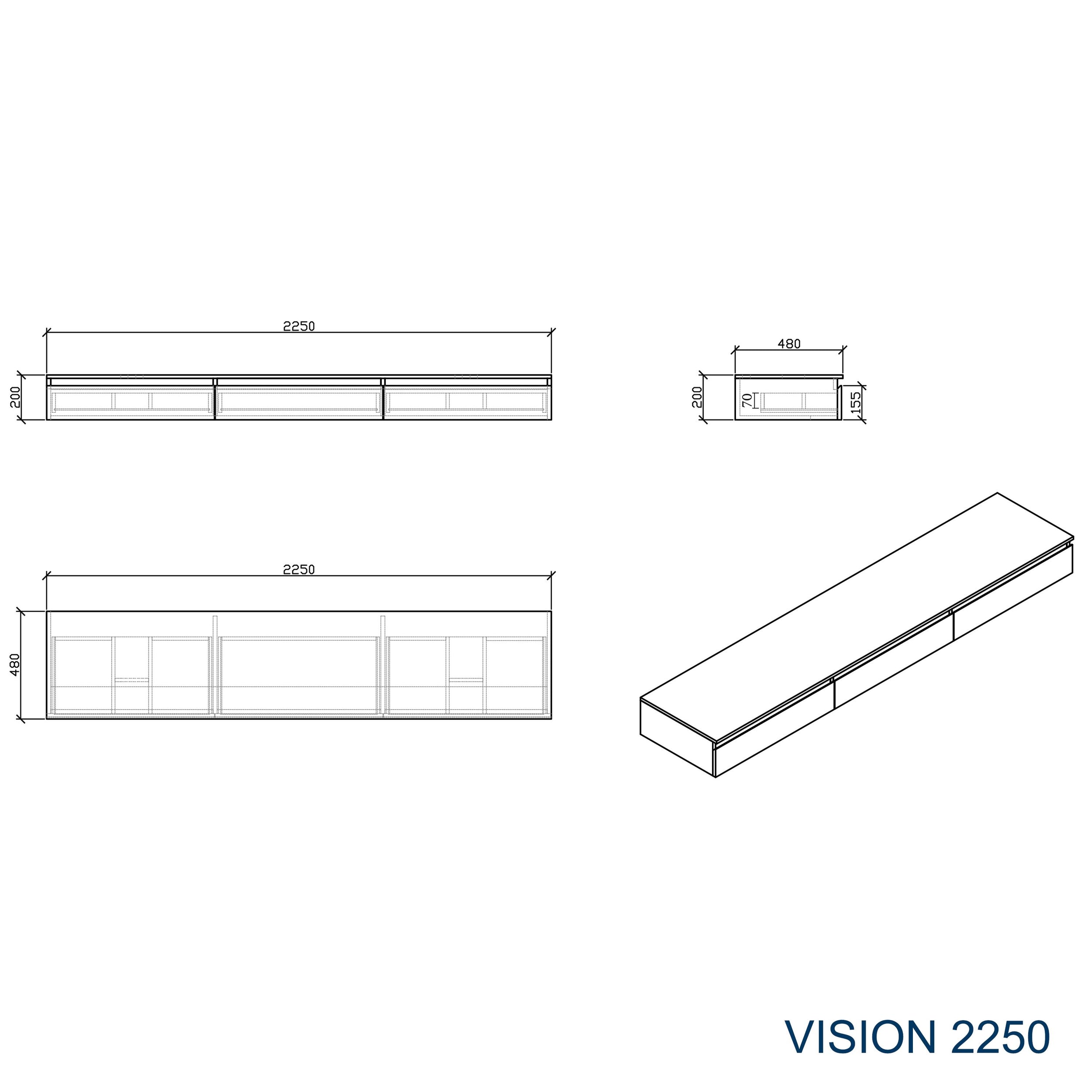 Mobili da bagno Vision 2250