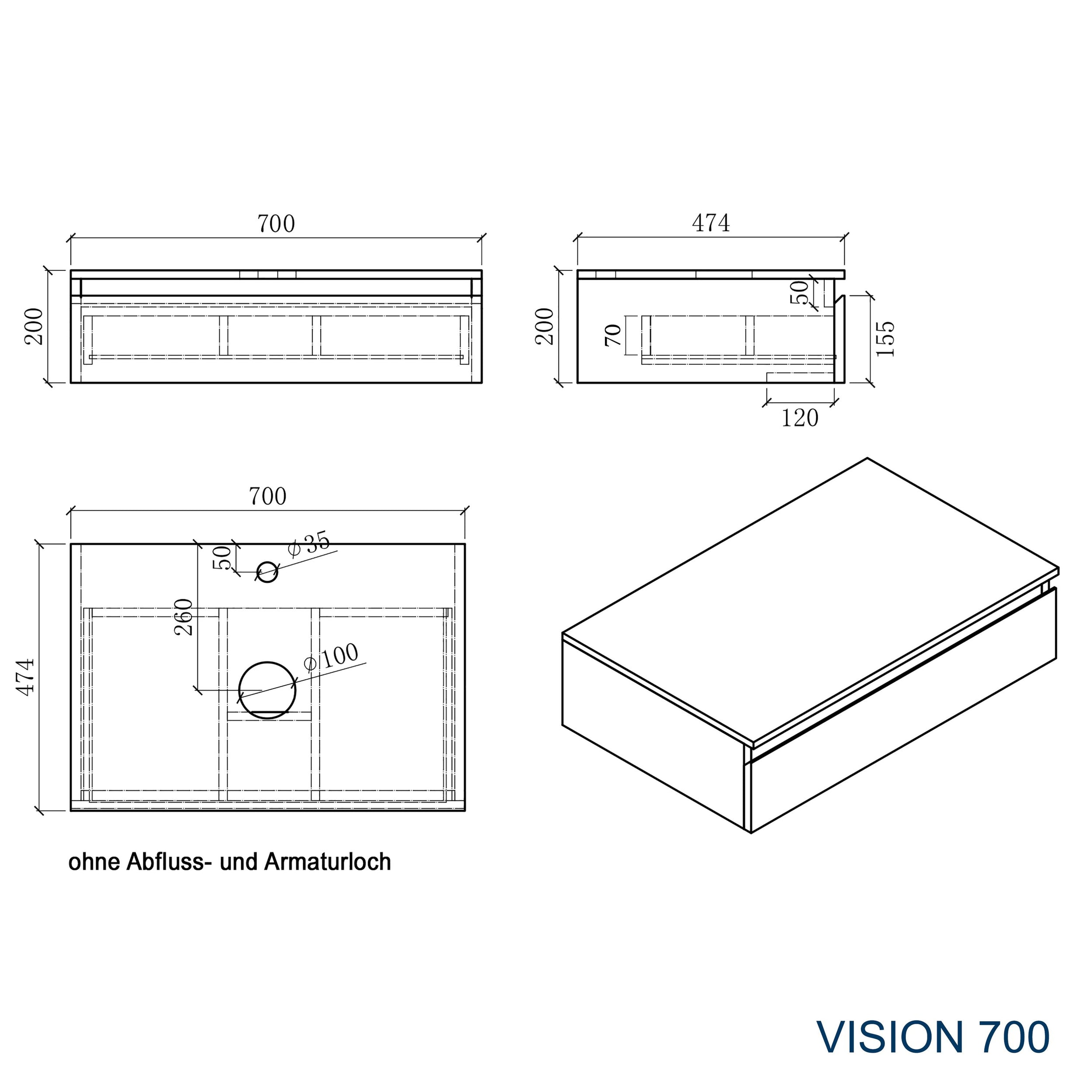 Mobili da bagno Vision 700