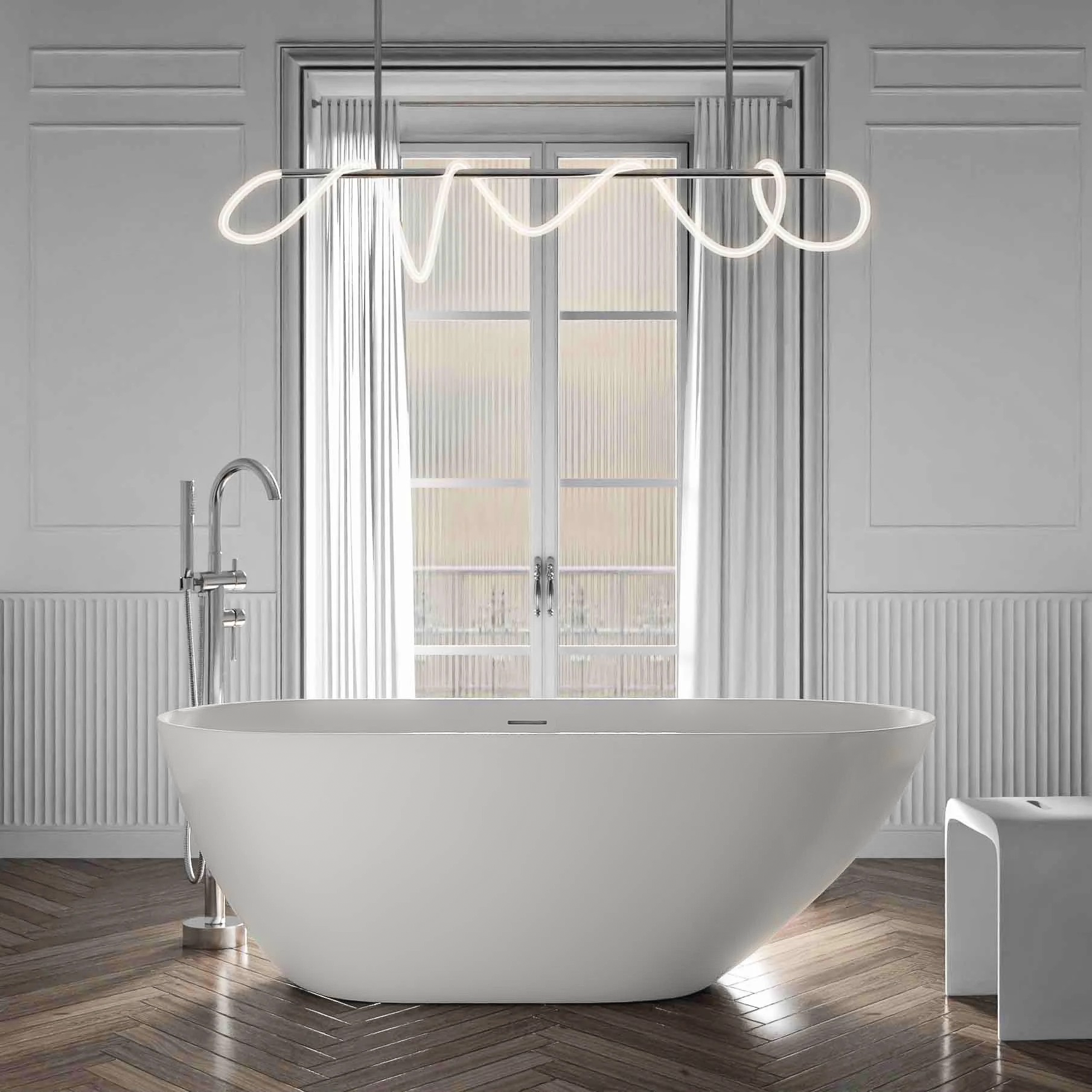 Vasca da bagno freestanding ROMA 2.0 in acrilico