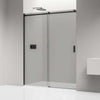 Nicchia doccia con porta scorrevole NT806 FLEX Nero opaco