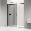Nicchia doccia con porta scorrevole NT806 FLEX Nero opaco