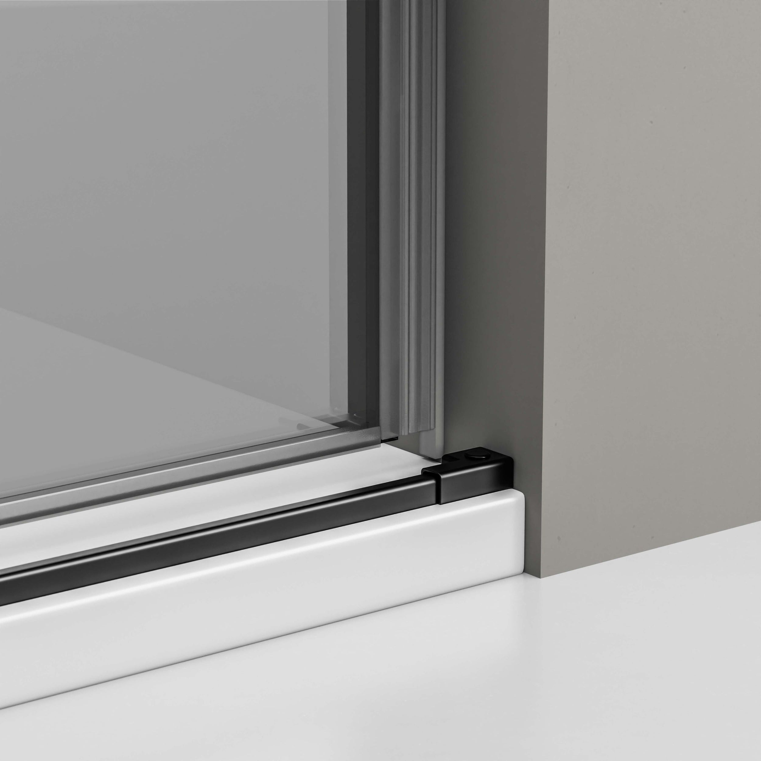 Nicchia doccia con porta scorrevole NT806 FLEX Nero opaco
