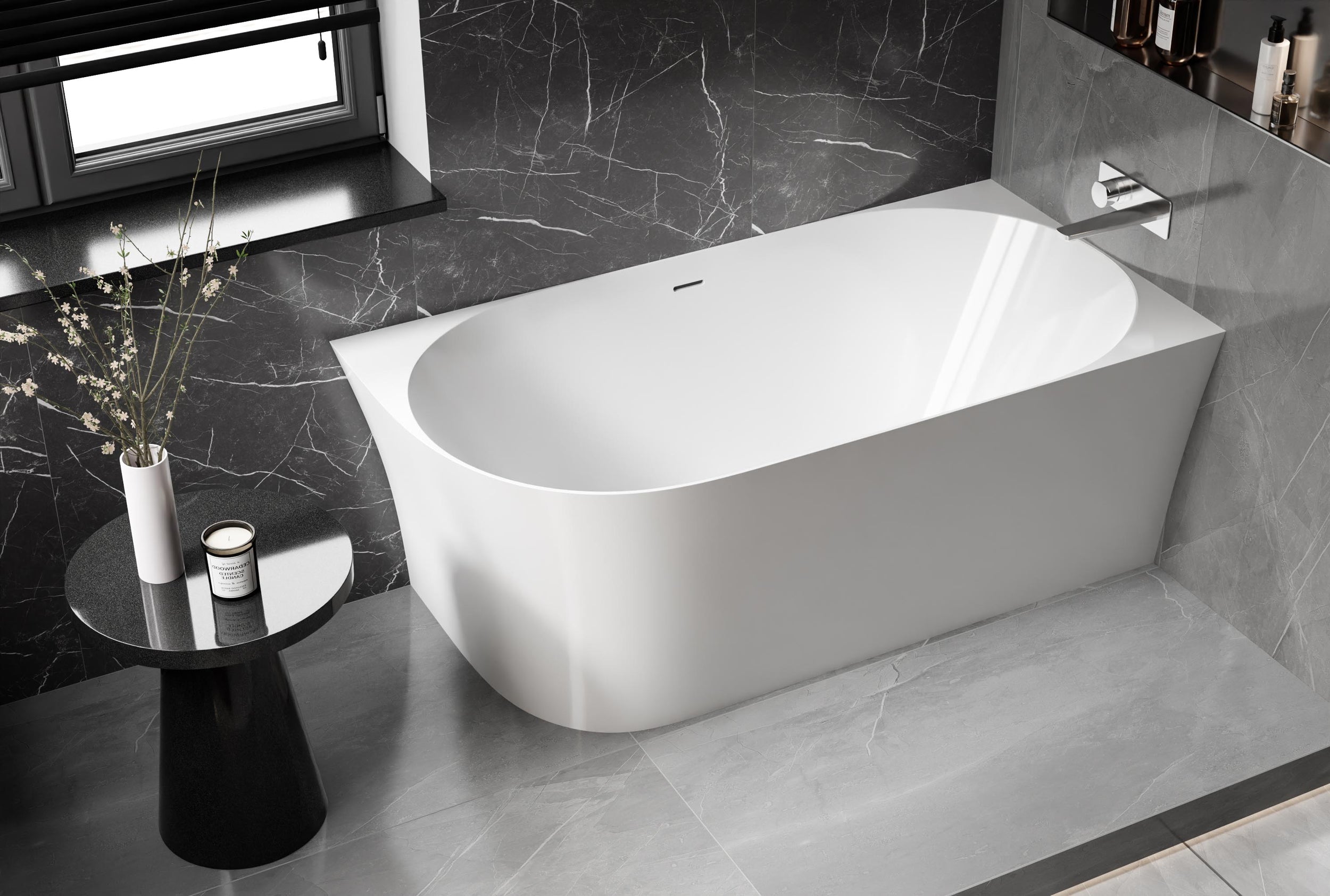 Vasca da bagno a libera installazione NOVA SLIM LINE Acrilico