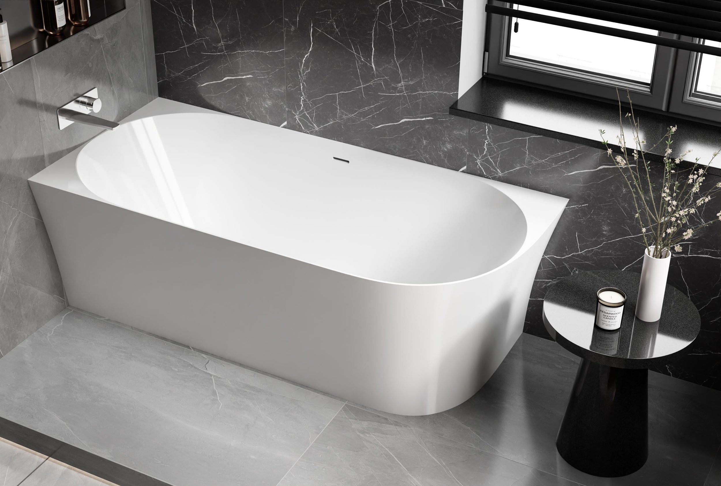 Vasca da bagno freestanding NOVA SLIM LINE Acrilico