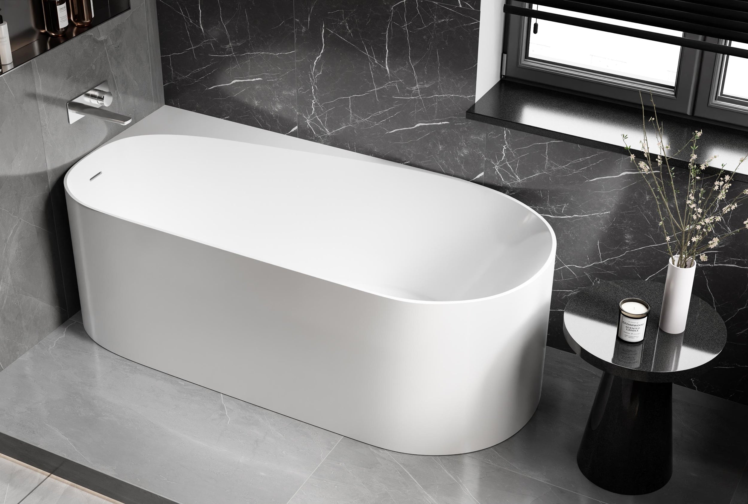 Vasca da bagno freestanding ONDA CORNER Acrilico