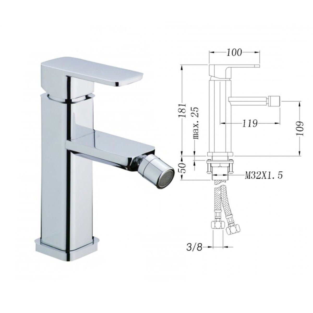 Bidet a parete di alta qualità CH2019V - Accessori opzionali