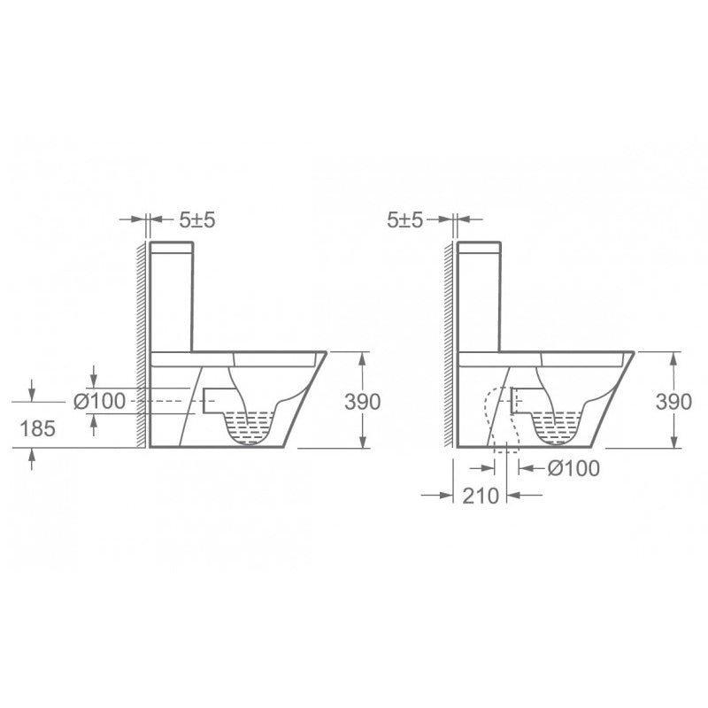 WC monoblocco con cisterna  CT1099