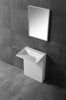 Lavabo a colonna in pietra solida (Solid Stone) TWZ29 - 60 x 47 x 85 cm