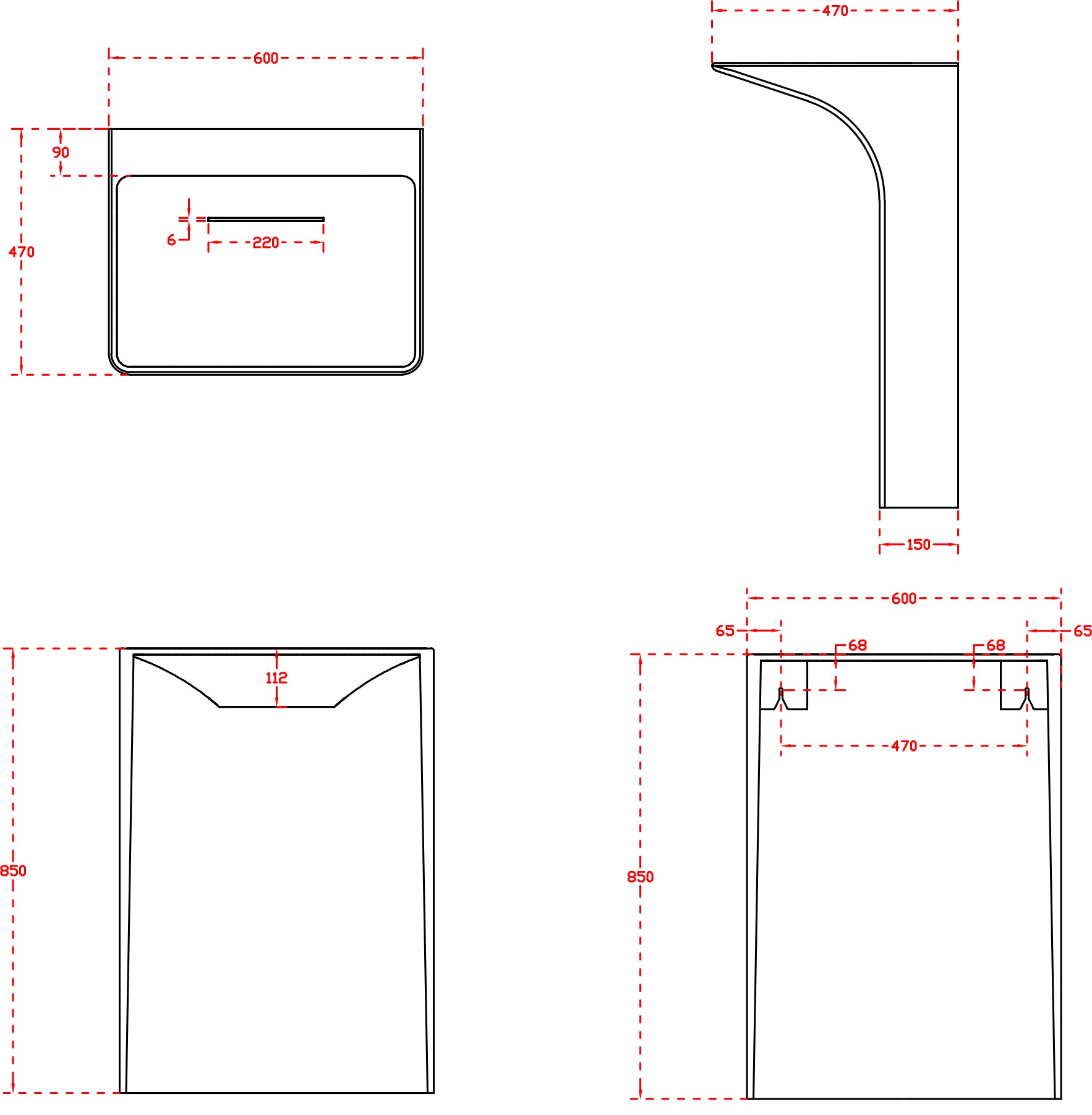 Lavabo a colonna TWZ29