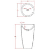 Lavabo a colonna TWZ16