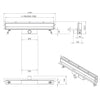 Scarico a parete in acciaio inox Scarico doccia WD-GT02