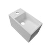 Lavabo a parete PB2046 in Mineralguss - 33 x 18 x 20,5 cm