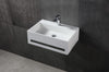 Lavabo a parete TWG02 in fusione minerale