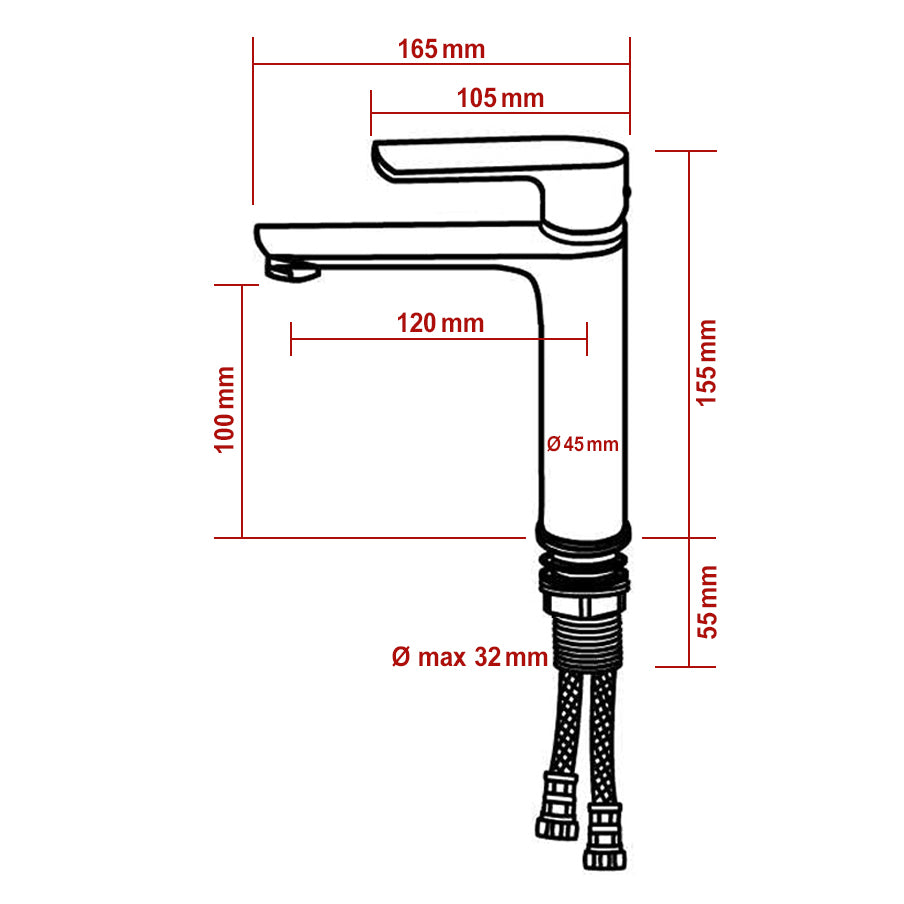 Rubinetto per lavabo di design 4024CB